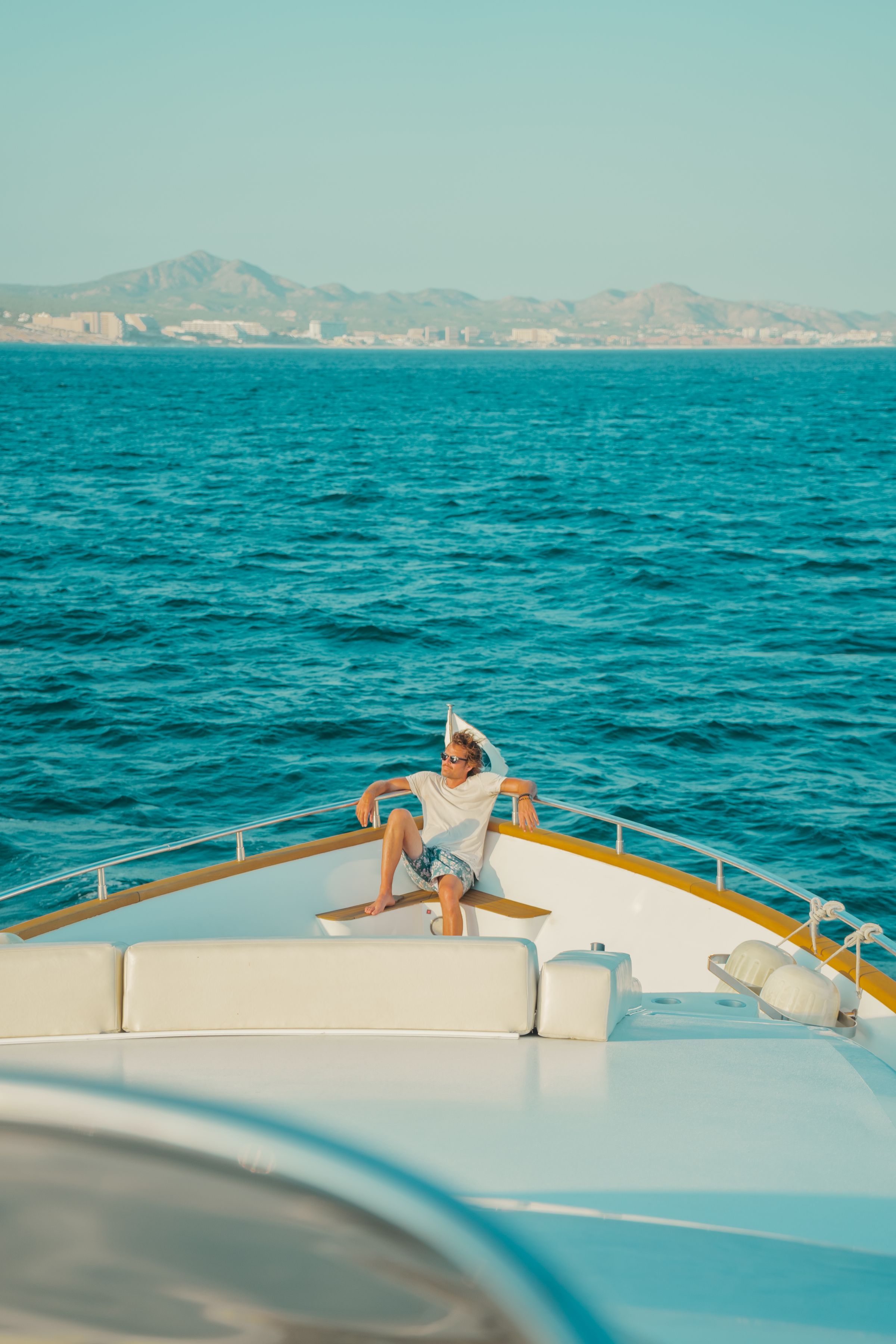 GTO member relaxing aboard a yacht